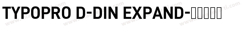 TYPOPRO D-DIN EXPAND字体转换